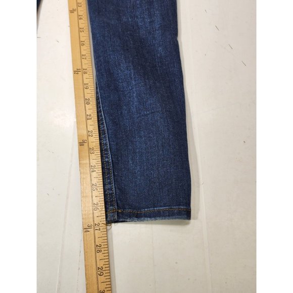 Free People Women Skinny Jeans Blue Dark Wash Distressed 61855-16515125 Size 28R - Picture 6 of 7